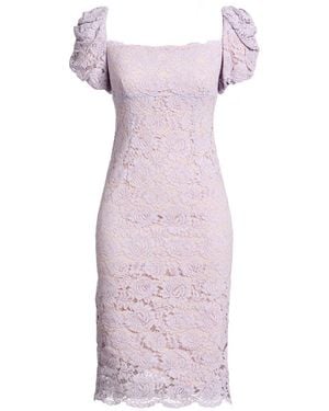 Pinko Lilac Midi Dress Cotton, Polyamide, Viscose, Elastane - Purple