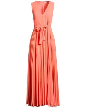 Caractere Maxi Dress Polyester - Red