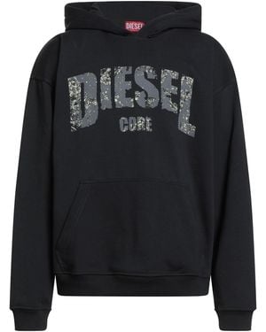 DIESEL Sweatshirt Cotton, Polyester, Elastane - Black