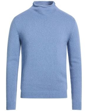 Fedeli Light Turtleneck Cashmere - Blue
