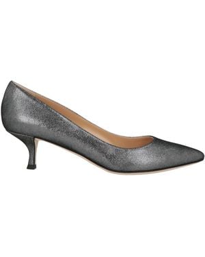 Sergio Rossi Charcoal Pumps Leather - Gray