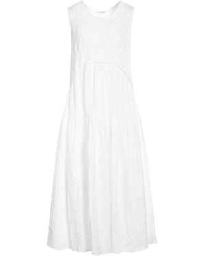 Malo Midi Dress Cotton - White