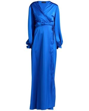 Twenty Four Haitch Maxi Dress Polyester, Elastane - Blue