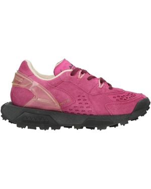 RUN OF Sneakers Leather, Textile Fibers - Pink