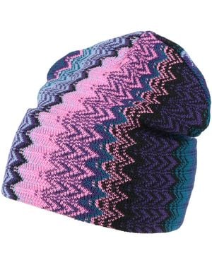 Missoni Hat Wool, Acrylic - Purple