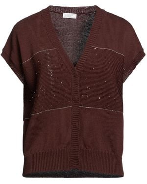 Peserico Cardigan Cotton, Polyester - Brown