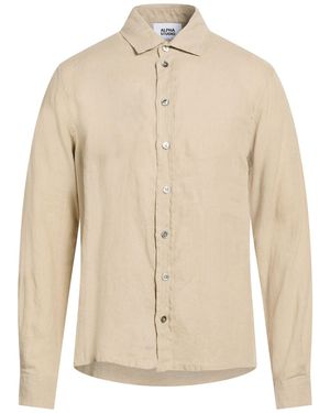 Alpha Studio Shirt Linen - Natural