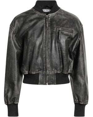 Acne Studios Jacket Cowhide - Black