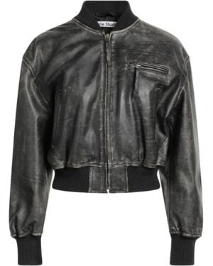 Acne Studios Jacket Cowhide - Black