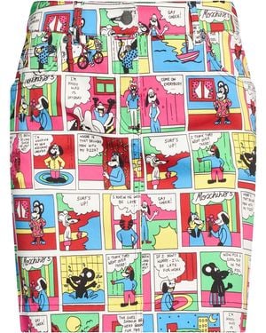 Moschino Fuchsia Mini Skirt Cotton, Elastane - Blue