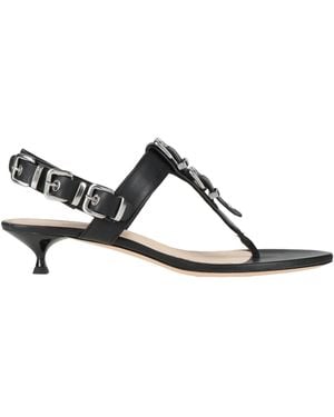 Agl Attilio Giusti Leombruni Thong Sandal Leather - Black