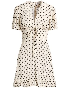 Mar De Margaritas Cream Mini Dress Polyester - White