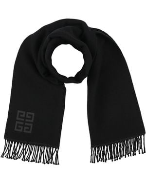 Givenchy Charcoal Scarf Wool - Black