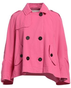 LOST [in] ME Fuchsia Denim Outerwear Cotton - Pink