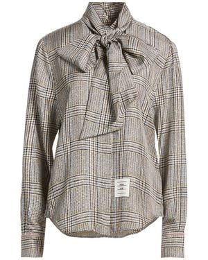 Thom Browne Shirt Silk - Grey