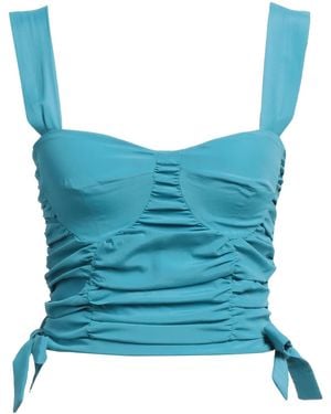 Jijil Top Acetate, Silk - Blue