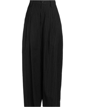 Y's Yohji Yamamoto Pants Wool, Cotton - Black