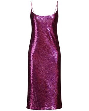 Galvan London Midi Dress - Purple