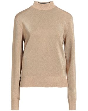 Tom Ford Turtleneck Viscose, Silk, Metallic Fiber, Polyamide - Natural