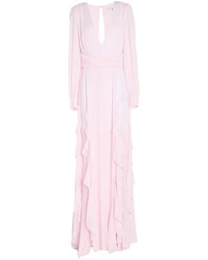 Elisabetta Franchi Maxi Dress Polyester - Pink