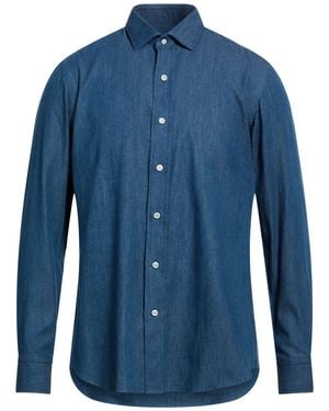 Salvatore Piccolo Denim Shirt Cotton - Blue