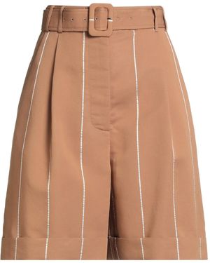 Lardini Camel Shorts & Bermuda Shorts Viscose, Polyester - Brown
