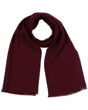 Malo Burgundy Scarf Wool - Red
