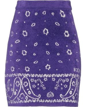 KENZO Mini Skirt - Purple