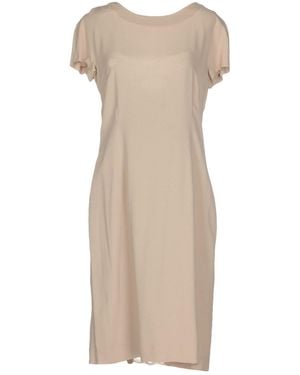 SEVENTY VENEZIA Midi Dress Acetate, Viscose - Natural