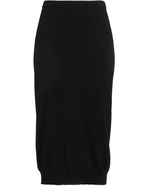 Antonelli Midi Skirt Virgin Wool, Silk, Cashmere - Black