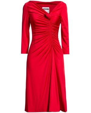 Moschino Midi Dress Viscose, Elastane - Red