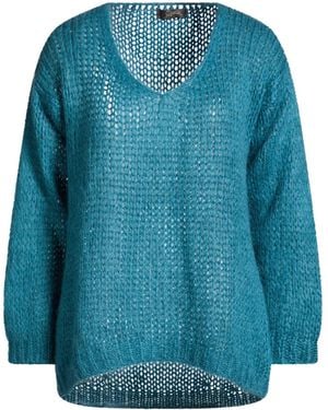 Soallure Deep Sweater Acrylic, Mohair Wool, Polyamide - Blue