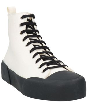 【Jil Sander】ハイトップキャンバススニーカー Jil Sander High-top sneakers for Men | Online Sale up to 81