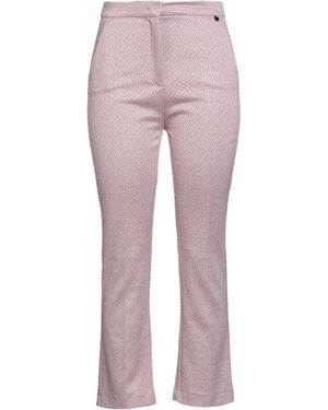 Liu Jo Light Pants Viscose, Polyamide, Metallic Polyester, Elastane - Pink