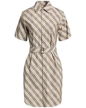 Burberry Mini Dress Cotton - Natural