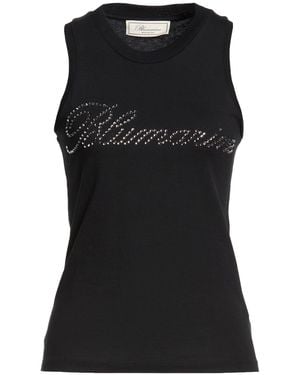Blumarine Tank Tops - Black