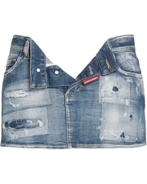 DSquared² Denim Skirt Cotton, Polyester, Elastane - Blue