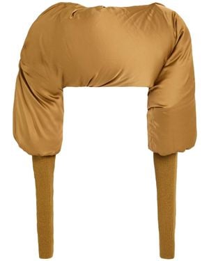 Rick Owens Khaki Shrug Polyamide, Cashmere, Wool, Elastane - Natural