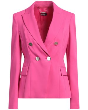 Liu Jo Fuchsia Blazer Viscose, Polyester, Elastane - Pink
