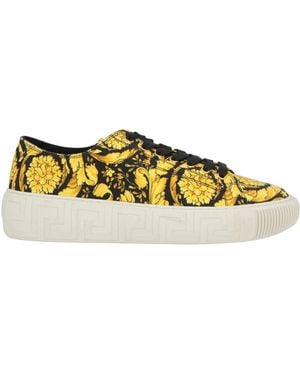 Versace Sneakers Textile Fibers - Yellow