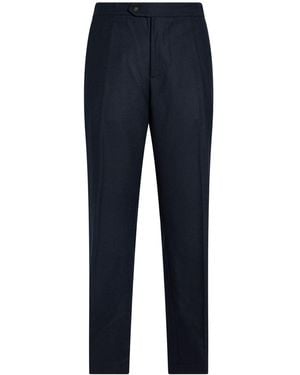 Aion Midnight Trousers Textile Fibres - Blue