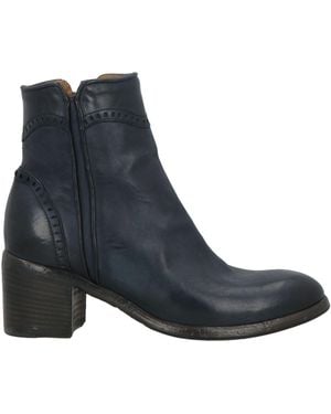 Alberto Fasciani Midnight Ankle Boots Soft Leather - Blue