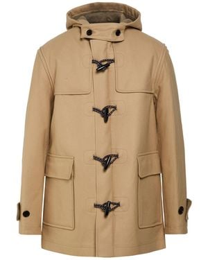Kris Van Assche Sand Coat Wool, Cashmere - Natural