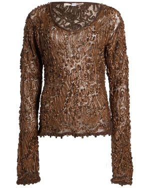 Roberto Cavalli Sweater Mohair Wool, Acetate, Polyamide - Brown