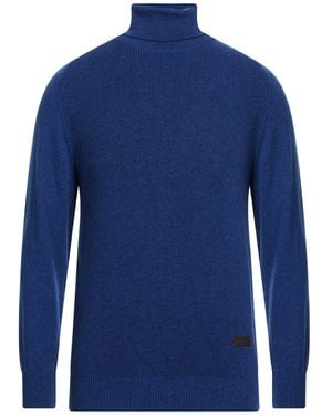 Isaia Bright Turtleneck Cashmere - Blue