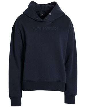 ALPHATAURI Sweatshirt Cotton, Polyester - Blue