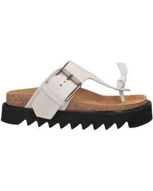 Acne Studios Toe Post Sandals - White