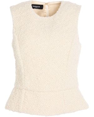 Rochas Cream Top Virgin Wool, Wool, Mohair Wool, Polyamide - Natural