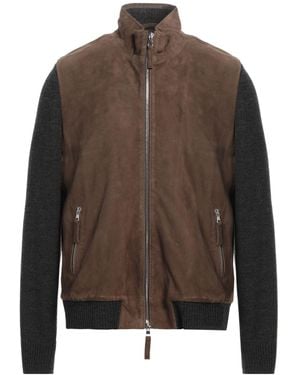 THE JACK AND JACKIE LEATHERS Giacca & Giubbotto - Marrone