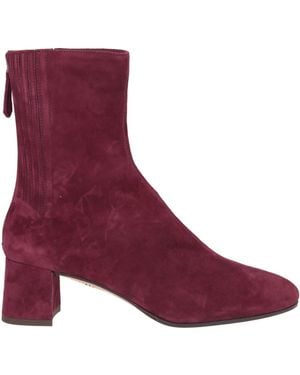 Aquazzura Ankle Boots Leather - Purple